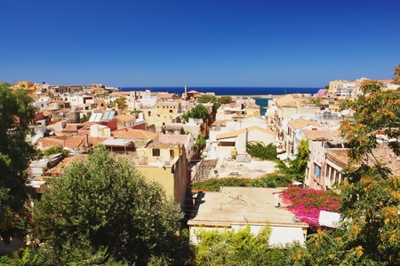 View from the fortress at Chania, Creteの写真素材