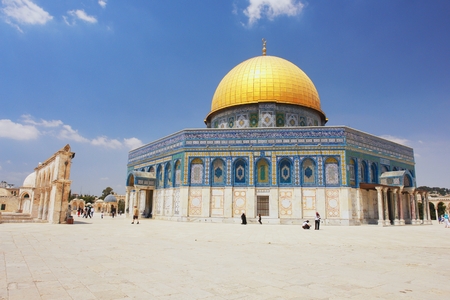 View of Dome of the rock in Jerusalem, Israelの写真素材