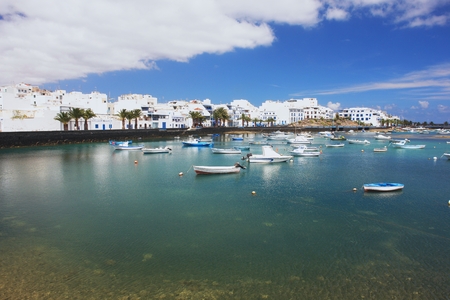 View of fishing boats in Arrecife, Lanzarote