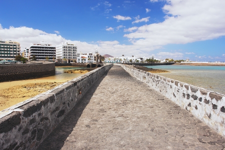 Old bridge and fortress in Arrecife, Lanzaroteの写真素材