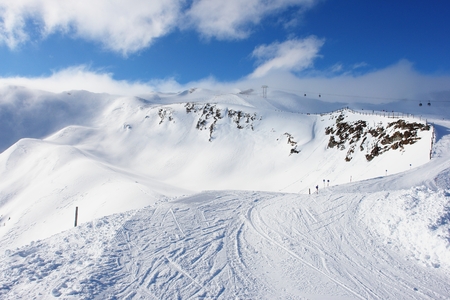 Rauris, ski resort in the Austrian Alpsの写真素材