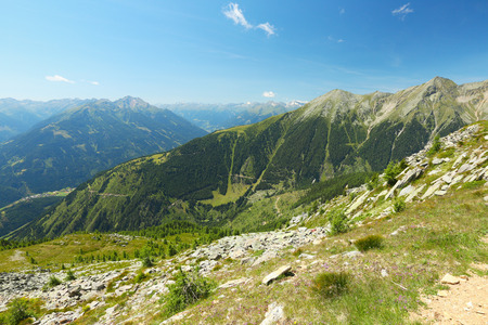 Panorama of the Alps from Reisseck, Carinthia, Austriaの写真素材