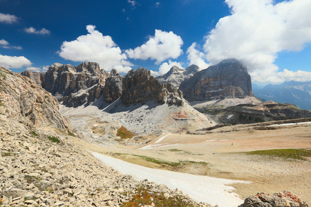 Dolomites, view from Lagazuoi, Italyの写真素材