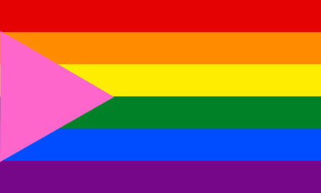LGBT flag colors of the rainbowのイラスト素材