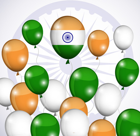 Abstract image of Indian flag Balloonsのイラスト素材