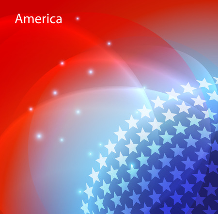 Abstract image of the USA flag vectorのイラスト素材