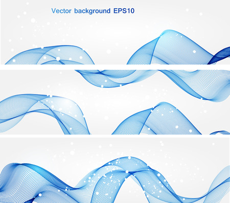 Abstract colorful background with wave, illustration, vectorのイラスト素材