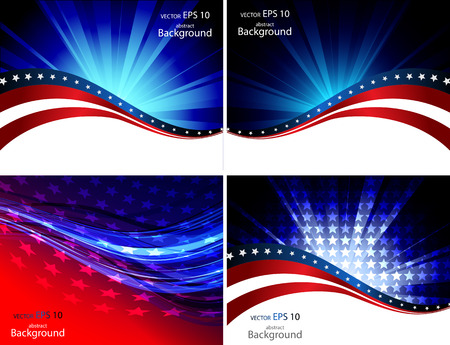 American Flag, Vector background for Independence Day and other events. Illustrationのイラスト素材