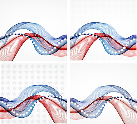 American Flag, Vector background for Independence Day and other events. Illustrationのイラスト素材