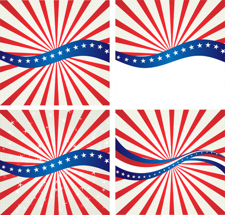 American Flag, Vector background for Independence Day and other events. Illustrationのイラスト素材