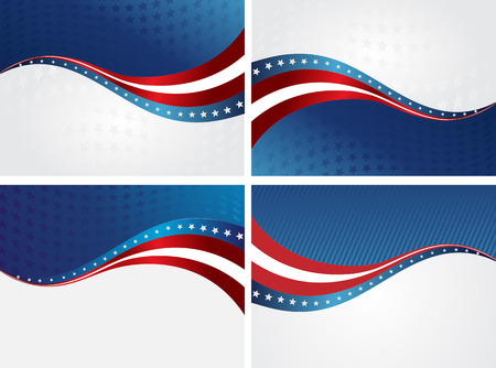 American Flag, Vector background for Independence Day and other events. Illustrationのイラスト素材