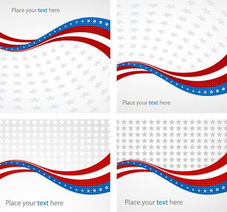 American Flag, Vector background for Independence Day and other events. Illustrationのイラスト素材