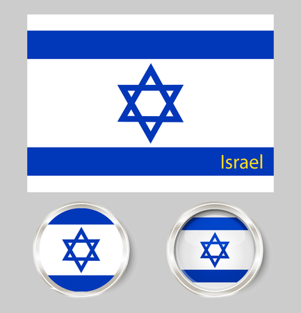 Israel Flag HAPPY INDEPENDENCE DAY nationality, hebrewのイラスト素材