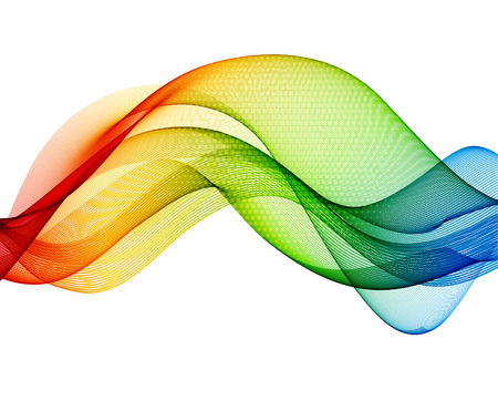 Abstract colorful background with wave, vectorのイラスト素材