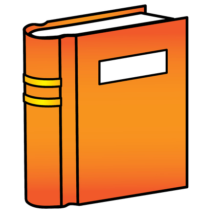 A book with labelのイラスト素材