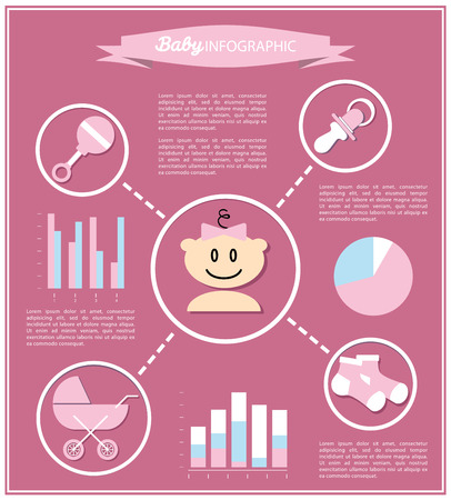 Mother care and nursery time data.のイラスト素材