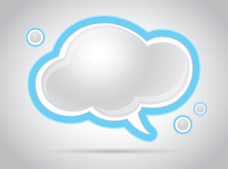 Abstract cloud dialog bubbleのイラスト素材