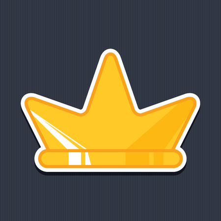 Golden crown iconのイラスト素材