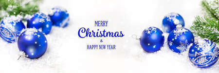Christmas background greeting card with beautiful decor. Selective focus. Holiday.