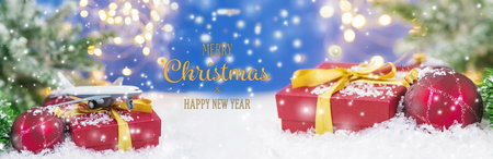 Christmas background. happy New Year. Selective focus