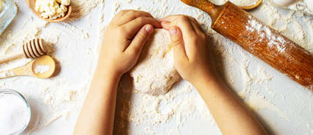 preparation for baking. Culinary concept. top view. selective focus