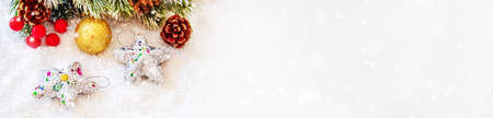 Christmas background. happy New Year. Selective focus Holidayの写真素材