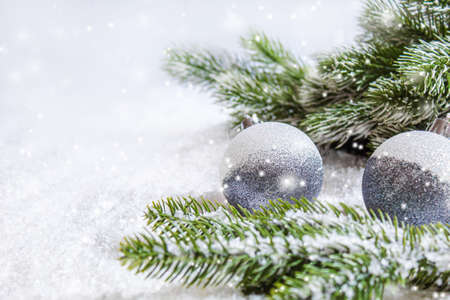 Christmas background. happy New Year. Selective focus Holidayの写真素材