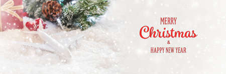 Travel for Christmas. Airplane with Christmas decor.New year.Selective focus.holidaysの写真素材