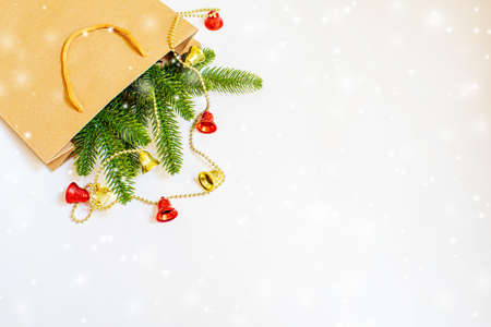 Christmas background. happy New Year. Selective focusの写真素材