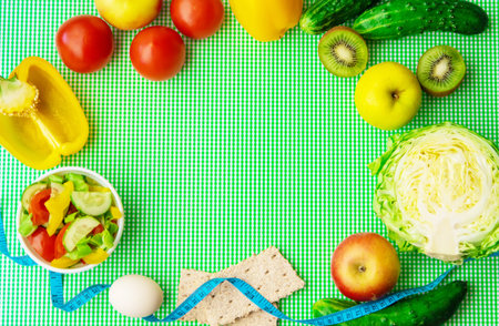 Weekly diet plan. The concept of proper nutrition. Selective focus. nature.の写真素材