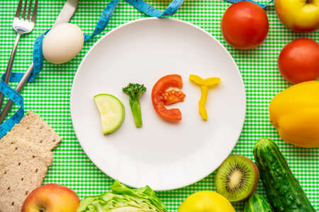 Weekly diet plan. The concept of proper nutrition. Selective focus. nature.の写真素材