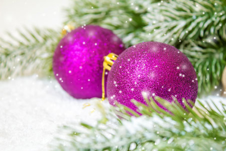 Christmas background. happy NewYear Selective focusholidaysの写真素材