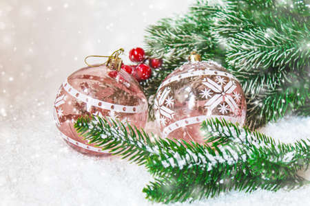 Christmas background. happy New Year. Selective focusholidayaの写真素材
