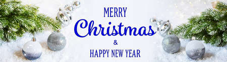 Christmas background. happy New Year. Selective focus holidaysの写真素材