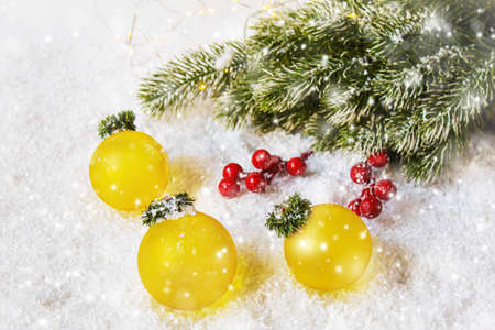 Christmas background. happy New Year. Selective focus holidaysの写真素材