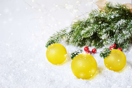Christmas background. happy New Year. Selective focus holidaysの写真素材