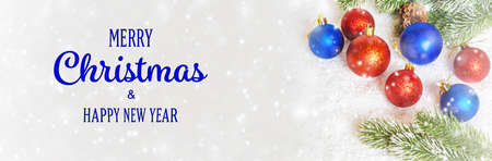 Christmas background. happy New Year. Selective focus holidaysの写真素材