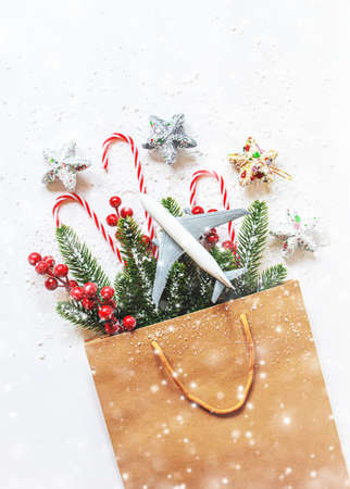 buying New Year and Christmas gifts.selectiv focus.holidaysの写真素材