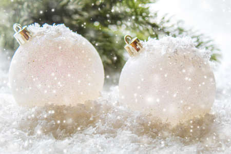Merry Christmas and Happy New Year, Holidays greeting card background. Selective focus.holidaysの写真素材