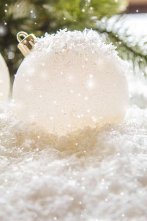 Merry Christmas and Happy New Year, Holidays greeting card background. Selective focus.holidaysの写真素材