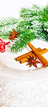 Merry Christmas and Happy New Year, Holidays greeting card background. Selective focus.holidaysの写真素材