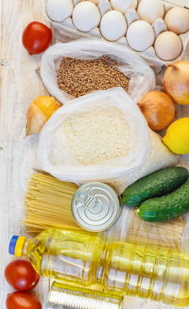 Donation and home delivery food. selective focus. nature.の写真素材