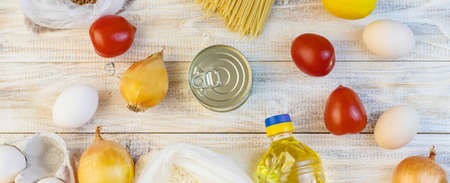 Donation and home delivery food. selective focus. nature.の写真素材