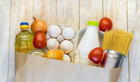 Donation and home delivery food. selective focus. nature.の写真素材