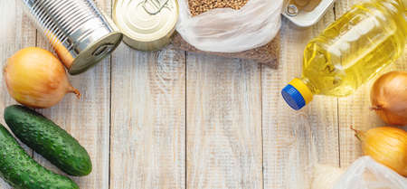 Donation and home delivery food. selective focus. nature.の写真素材