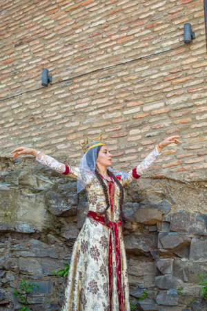 Georgia Tbilisi Georgian national dances. selective focus. Peopleの写真素材