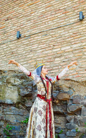 Georgia Tbilisi Georgian national dances. selective focus. Peopleの写真素材