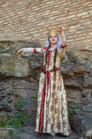 Georgia Tbilisi Georgian national dances. selective focus. Peopleの写真素材