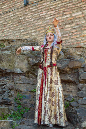 Georgia Tbilisi Georgian national dances. selective focus. Peopleの写真素材