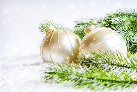 Christmas background. happy New Year. Selective focus Holidayの写真素材